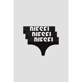 Kalhotky SPODNÍ PRÁDLO DIESEL UFST-STARS-THREEPACK STRING BLACK