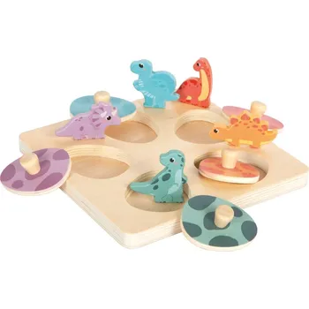 Dřevěná hračka small foot Dřevěné paměťové puzzle Dino