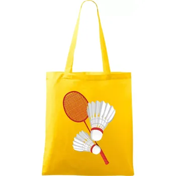 Badminton - pálka a košík - Taška bavlněná - 42 x 38 cm ( Žlutá )
