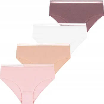 Dívčí spodní prádlo 4x Dívčí bavlněné kalhotky, barevné, Pro Mládež MORAJ, velikost 158-164