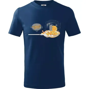 Nejlepší pizza - Tričko dětské bavlněné - 98 cm / 2 roky ( Půlnoční modrá )