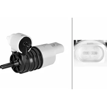 Autosklo Vodní čerpadlo ostřikovače, čistění skel HELLA 8TW 006 848-691