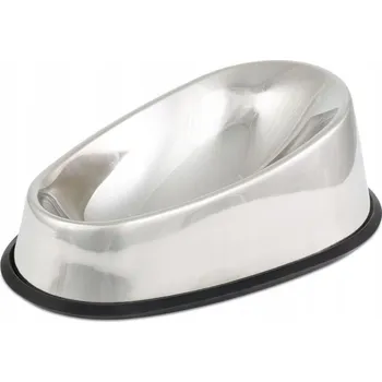 Miska pro psa Jedna kovová miska Trixie stříbrná 0,35 l