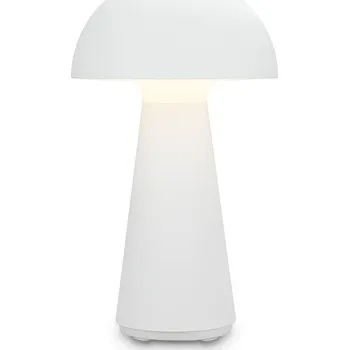 Lampička Stolní lampa Briloner Fungo bílá 2,5 W