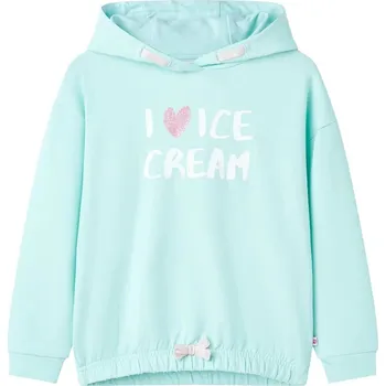 Chlapecká mikina Dětská mikina s kapucí, modrá, velikost 140