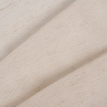Látka na záclony ecru melír s jemnou strukturou tkaní 1