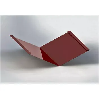 Úžlabí klasik r.š.750mm Hliník Al Lakovaný RAL 3009 červená oxid dl.2m