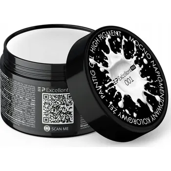 Lak na nehty Paint gel gel bílý 5 ml Excellent PRO High Pigment 001