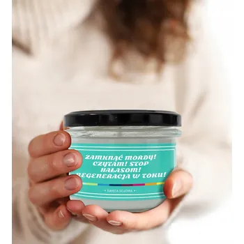 Svíčka VONNÁ SVÍČKA SÓJOVÁ 150 ML ZÁBAVNÝ DÁREK K NAROZENINÁM SVÁTKU