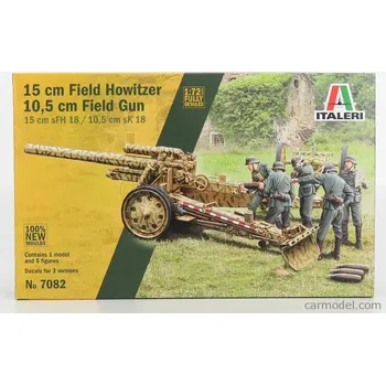 Italeri Trailer 15 Cm. Field Howitzer Gun Military 1:72 /