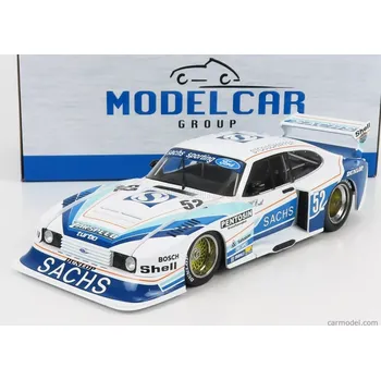 autíčko Mcg Ford england Capri Turbo Gr.5 Team Sacha N 52 Drm Zolder 1979 H.heyer 1:18 Bílá 2 Tóny Modrá