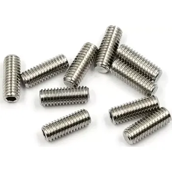 RC náhradní díl Yeah Racing Nerezový stavěcí šroub červík M3x8mm, 10ks