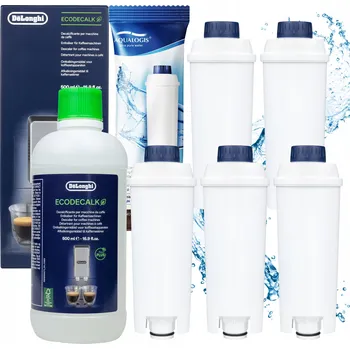 Kávovar 5x Filtr do kávovaru DeLonghi AL-S002 + Odvápňovač EcoDecalk 500ml