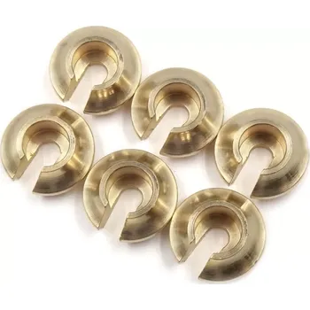 RC náhradní díl Yeah Racing Mosazný držák pružiny tlumiče V2 pro TRX-6, 6ks