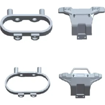 RC náhradní díl Sada přední/zadní nárazník DF models 7468