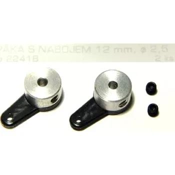 RC náhradní díl MP Jet 2241 Páka s náb.12mm pr. 2.5mm, 2ks