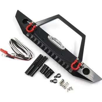 RC náhradní díl Yeah Racing Kovový přední nárazník s LED pro Traxxas TRX-4 a SCX10 II / III