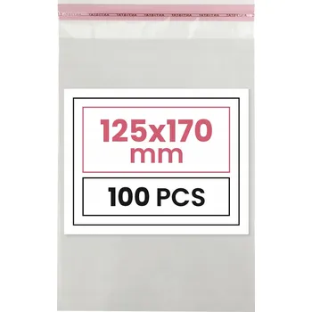 Sáčky mikroténové sáčky PP na obálky C6 100ks