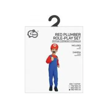 Karnevalový kostým Strój dla dzieci Czerwony hydraulik 130/140cm