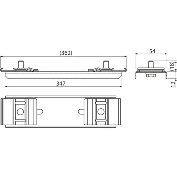 Alca Zámek profilu prodloužený 347 mm AS-P215