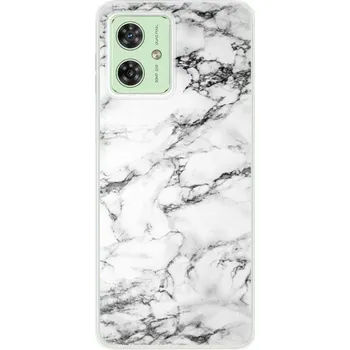 Pouzdro na mobilní telefon Silikonový obal iSaprio - Motorola Moto G54 5G - White Marble 01 (Silikonový obal, kryt a pouzdro iSaprio - Motorola Moto G54 5G - White Marble 01 - stylová ochrana telefonu, pružný TPU materiál, odolný UV potisk, česká výroba)