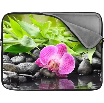 pouzdro na notebook Sablio Obal na notebook Růžová orchidej - 17"