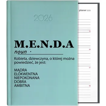 Kalendář Knižkový kalendář 2026 A5 FunnyCase modrý