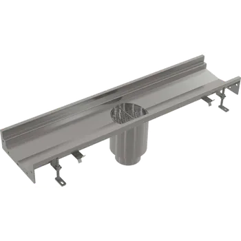 Kanalizační potrubí Alca Průmyslová krabicová vpust průběžná 250×250-210, nerez AISI 304 APR6-2211-210