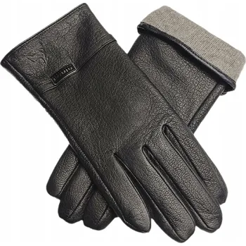 Rukavice Dámské kožené rukavice prémiové kvality – 100% jelení kůže, teplé, velikost XL / 8,5 Černá XL