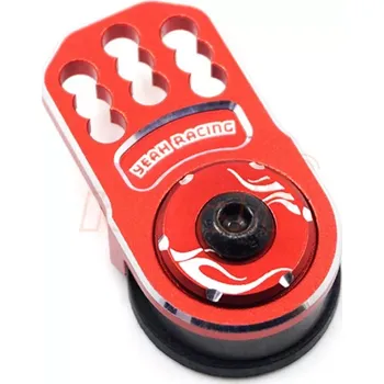 RC náhradní díl Yeah Racing Hliníkový servo saver, červený
