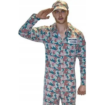 Karnevalový kostým Vojenský maskáčový Kostým vojáka M