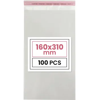 Sáček na potraviny Sáčky mikroténové sáčky celofánové 16x31 cm - 100 ks