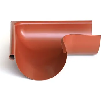 okap Roh žlabu vnější lisovaný pozink Lakovaný RAL 8004 cihlová 250mm