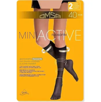 Dámské punčochy Podkolenky Omsa Miniactive 40 den A'2 daino 3/4-M/L