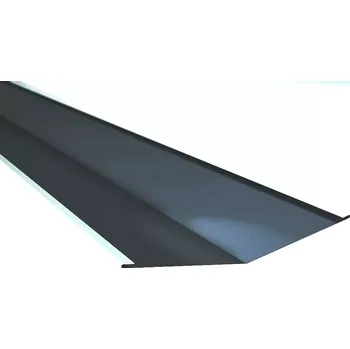 Úžlabí klasik r.š.400mm Al Hliník STORM RAL 7016 antracit dl.2m (Parametry: materiál - hliník , tloušťka - 0,7mm , povrch.úprava STORM ,rozvinutá šíře - 400mm , délka 2mb)