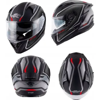 Helma na motorku KAPPA Integrální helma KV52 Kronos Matná Carbon L Černá Titanová ECE 22R06