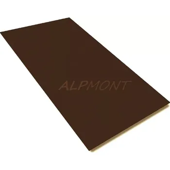 Plech Aluzinek rovinný plech 0,5mm tabule 1250x2000mm lakovaný RAL 8017 hnědá čoko mat