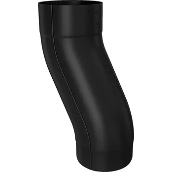 Střecha Odskok lisovaný pozikovaný FeZn Lakovaný RAL 9005 černá ⌀100mm