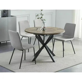 Jídelní stůl Malý rozkládací jídelní stůl EVELIO - ořech / černý