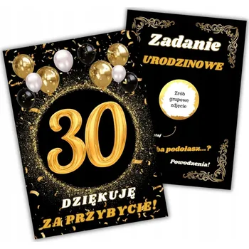 Party dekorace 25x STÍRACÍ LOSY ÚKOLY 30. NAROZENINY, ZÁBAVA pro Hosty Dospělé - Poděkování