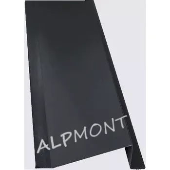 Střecha Sněhový zachytávač r.š.200mm pozink FeZn lakovaný RAL 7024 šedá grafit s folií dl.2m