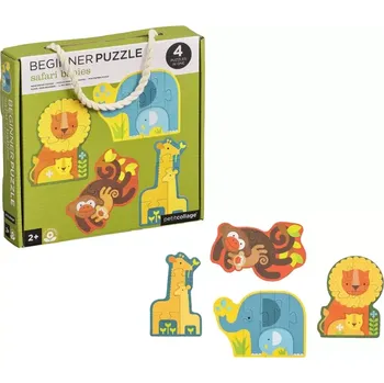 Puzzle Petit Collage První puzzle mláďata safari - poškozený obal
