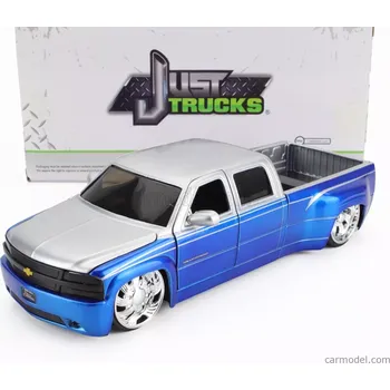 autíčko Jada Chevrolet Silverado Pick-up Dually 1999 1:24 Modrá Stříbrná