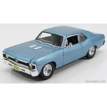 autíčko Maisto Chevrolet Nova Ss Coupe 2-door 1970 1:18 Světle Modrá
