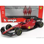 Bburago Ferrari F1-75 Scuderia Ferrari N 16 Season 2022 Charles Leclerc 1:18, červená