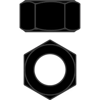 RC náhradní díl Team Corally Ocelové matky M2 - černé - 10 ks.