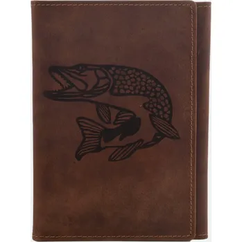 Obal na doklad MERCUCIO - Pouzdro na rybářské doklady Štika plná