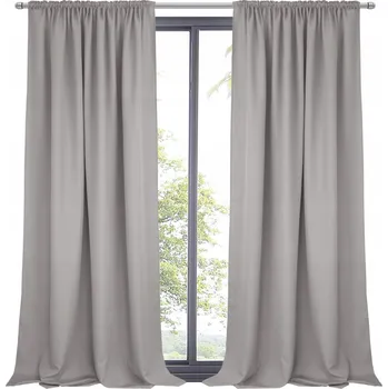 Obraz Šedá matná hladká Závěs na pásce dekorace na okno 145x270T