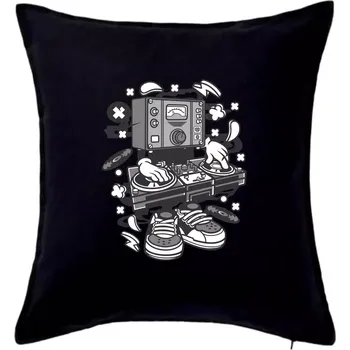 Polštář DJ metr - Polštář 50x50 - 50x50 - Pouze potah ( Černá )