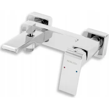 Vodovodní baterie Nástěnná vanová baterie Novaservis Nobless stříbrná